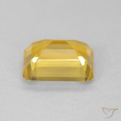 Citrino Dorado natural de 1.56 ct, Corte Octágono / Esmeralda, VVS-VS