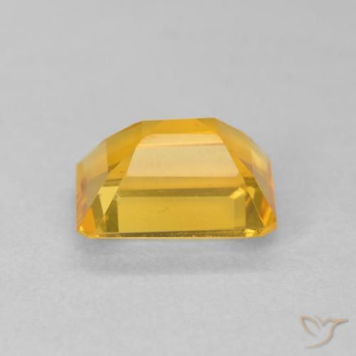 Citrino Dorado naranja natural de 1.35 ct, Corte Octágono / Esmeralda, VVS-VS