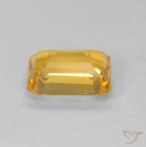 Citrino Dorado naranja natural de 1.43 ct, Corte Octágono / Esmeralda, VVS-VS