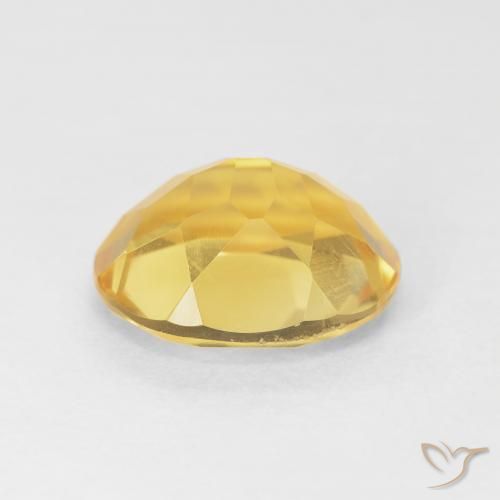 Citrino Naranja dorado natural de 4.37 ct, Ovalada, VVS-VS