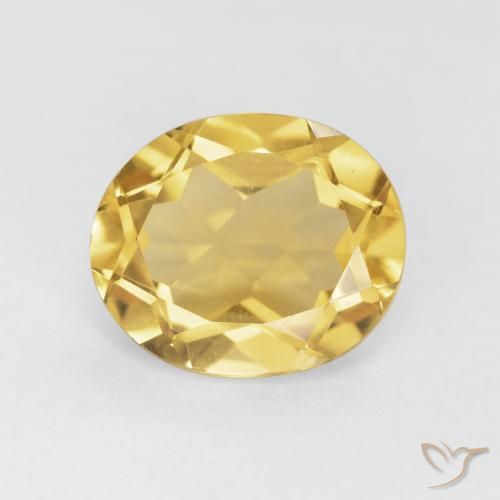 4.26ct Natural Naranja dorado Citrino, Ovalada, VVS-VS
