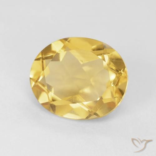 Citrino Naranja dorado natural de 4.26 ct, Ovalada, VVS-VS