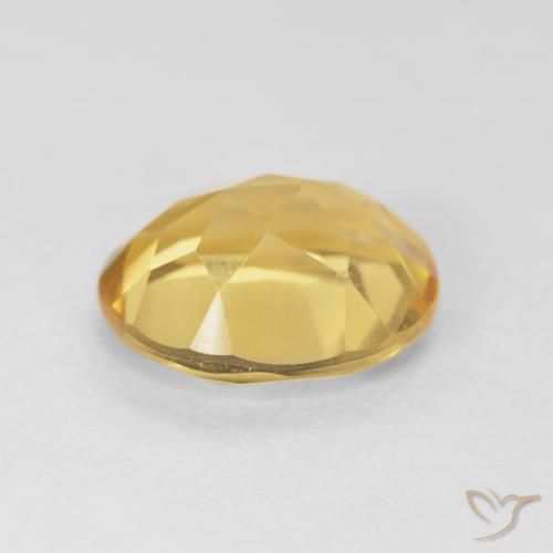 Citrino Naranja dorado natural de 4.26 ct, Ovalada, VVS-VS