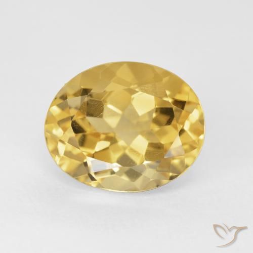 4.86ct Natural Dorado medio Citrino, Ovalada, VVS-VS