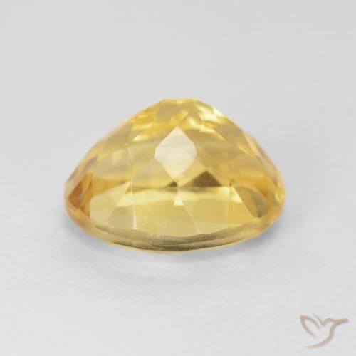 Citrino Dorado medio natural de 4.86 ct, Ovalada, VVS-VS