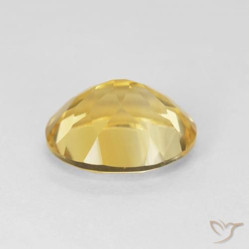 Citrino Dorado medio natural de 4.08 ct, Ovalada, VVS-VS