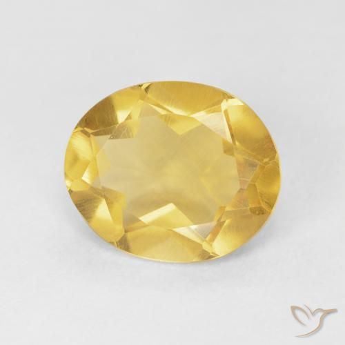 Citrino Naranja dorado natural de 3.92 ct, Ovalada, VVS-VS