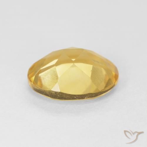 Citrino Naranja dorado natural de 3.92 ct, Ovalada, VVS-VS