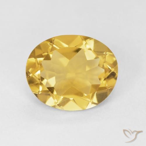 3.97ct Natural Naranja dorado Citrino, Ovalada, VVS-VS