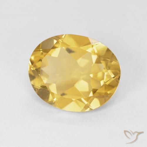 Citrino Naranja dorado natural de 3.97 ct, Ovalada, VVS-VS