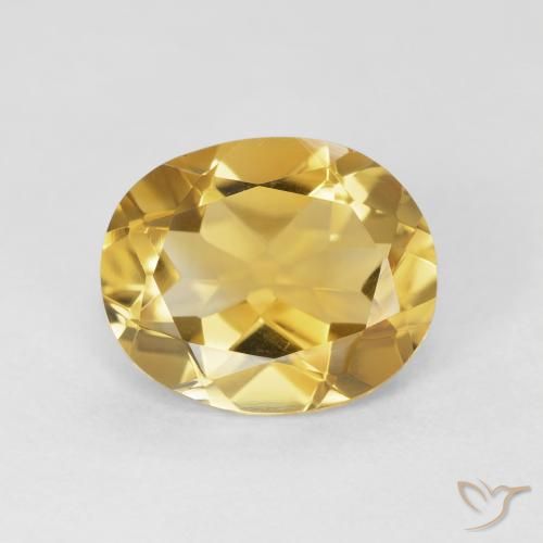 3.84ct Natural Dorado Citrino, Ovalada, VVS
