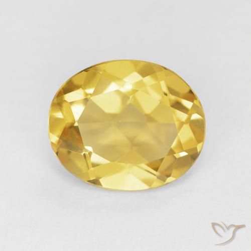 3.94ct Natural Dorado Citrino, Ovalada, VVS