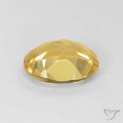 Citrino Dorado natural de 3.94 ct, Ovalada, VVS
