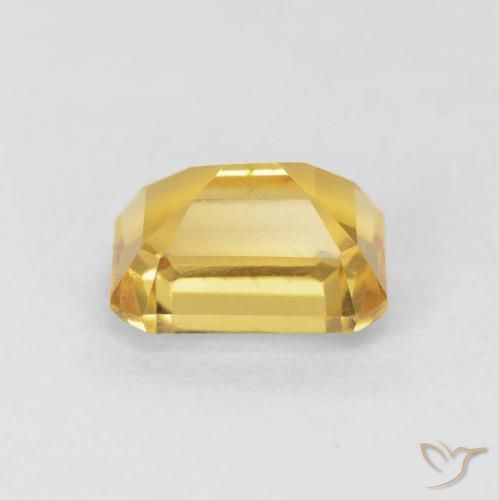 Citrino Dorado natural de 1.63 ct, Corte Octágono / Esmeralda, VVS-VS