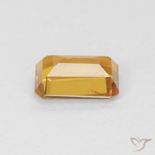 Citrino Dorado naranja natural de 1.18 ct, Corte Octágono / Esmeralda, VS