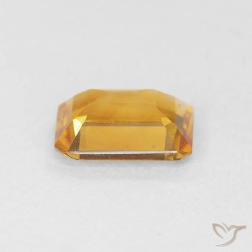 Citrino Dorado naranja natural de 1.16 ct, Corte Octágono / Esmeralda, VS