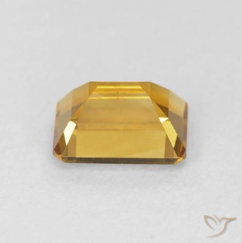 Citrino Dorado intenso natural de 1.54 ct, Corte Octágono / Esmeralda, VS