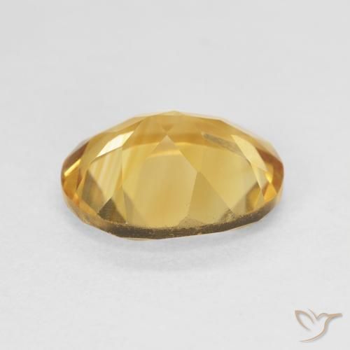 Citrino Dorado intenso natural de 3.89 ct, Ovalada, VVS-VS