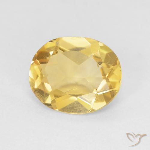 3.33ct Natural Naranja dorado Citrino, Ovalada, VVS-VS