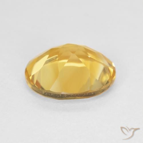 Citrino Dorado medio natural de 4.13 ct, Ovalada, VVS-VS