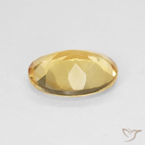 Citrino Medium Light Orange-Gold natural de 3.47 ct, Ovalada, VVS-VS