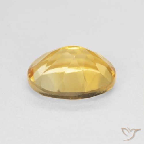 Citrino Dorado intenso natural de 3.63 ct, Ovalada, VVS-VS