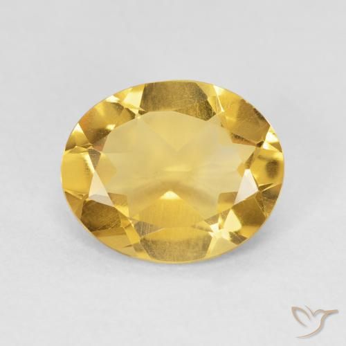 3.61ct Natural Dorado Citrino, Ovalada, VVS-VS