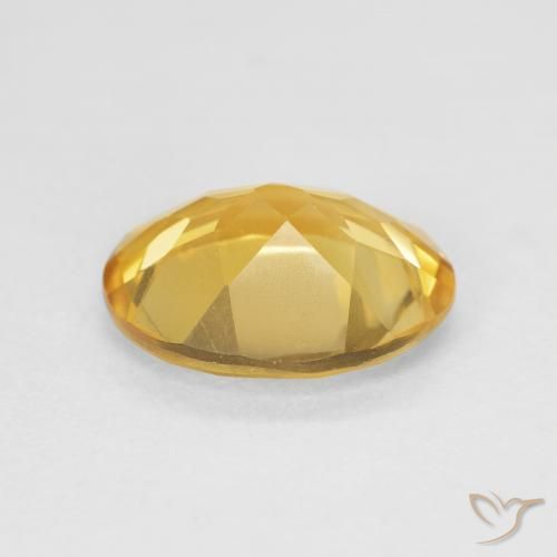 Citrino Dorado natural de 3.61 ct, Ovalada, VVS-VS