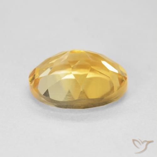 Citrino Dorado natural de 4.44 ct, Ovalada, VVS-VS