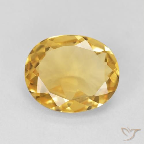 3.98ct Natural Dorado medio Citrino, Ovalada, VVS-VS