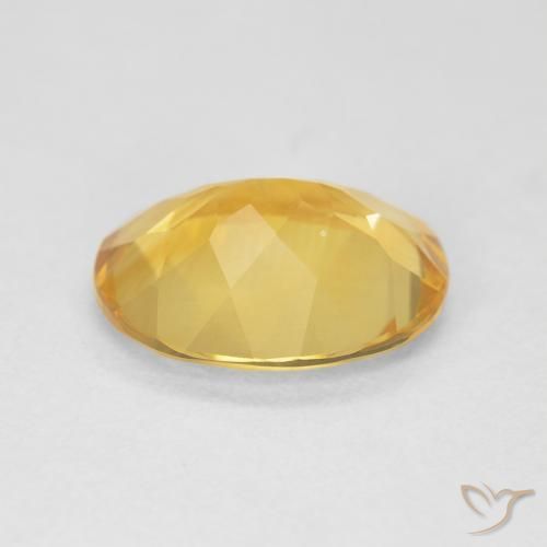 Citrino Naranja dorado natural de 3.34 ct, Ovalada, VVS-VS
