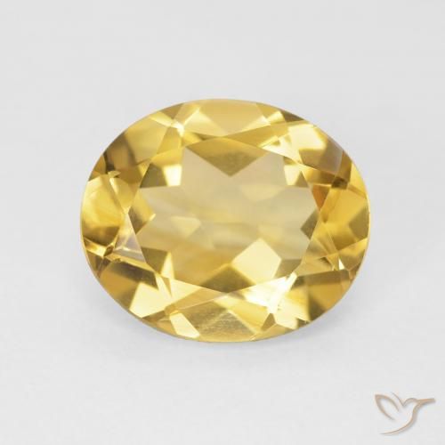 4.23ct Natural Dorado Citrino, Ovalada, VVS-VS