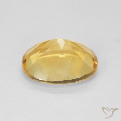 Citrino Dorado natural de 3.95 ct, Ovalada, VVS-VS