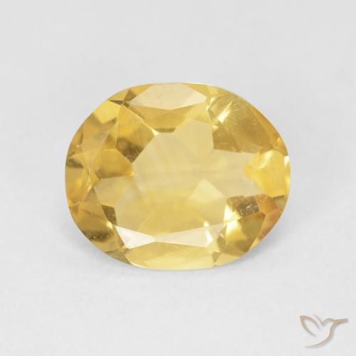 2.96ct Natural Dorado medio Citrino, Ovalada, VVS-VS