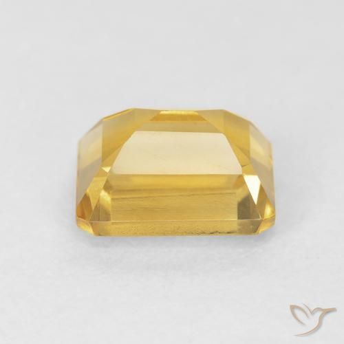 Citrino Dorado natural de 1.75 ct, Corte Octágono / Esmeralda, VVS