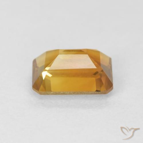 Citrino Dorado naranja natural de 1.47 ct, Corte Octágono / Esmeralda, VVS