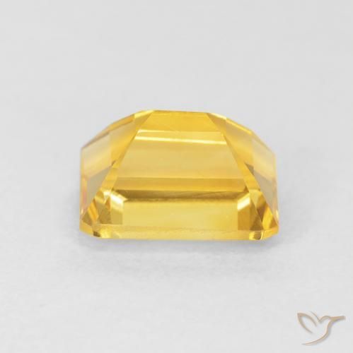 Citrino Dorado medio natural de 1.82 ct, Corte Octágono / Esmeralda, VVS-VS