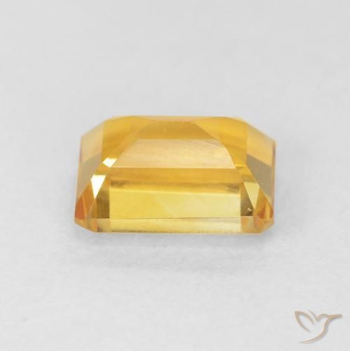 Citrino Dorado natural de 1.74 ct, Corte Octágono / Esmeralda, VVS-VS