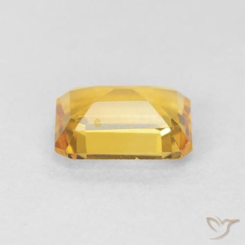 Citrino Dorado natural de 1.40 ct, Corte Octágono / Esmeralda, VVS-VS