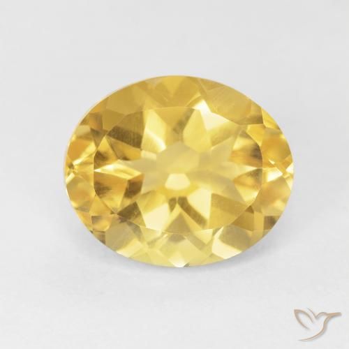 4.72ct Natural Naranja dorado Citrino, Ovalada, VVS-VS