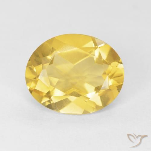 3.91ct Natural Naranja dorado Citrino, Ovalada, VVS-VS