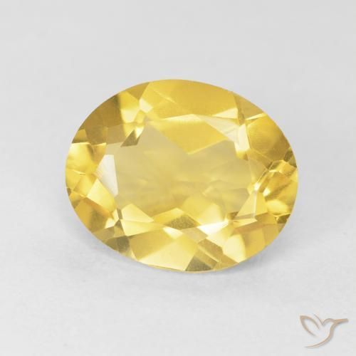 Citrino Naranja dorado natural de 3.91 ct, Ovalada, VVS-VS