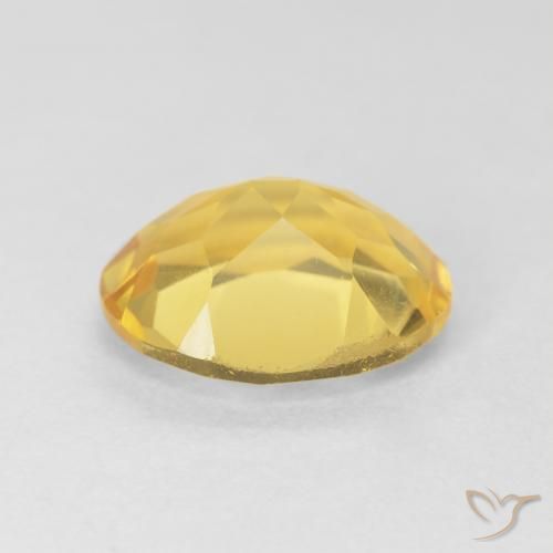 Citrino Naranja dorado natural de 3.91 ct, Ovalada, VVS-VS