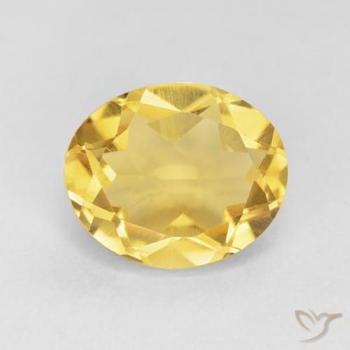 4.34ct Natural Naranja dorado Citrino, Ovalada, VVS-VS