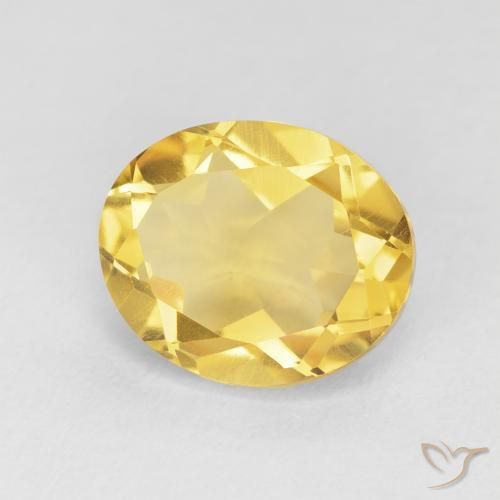 Citrino Naranja dorado natural de 4.34 ct, Ovalada, VVS-VS