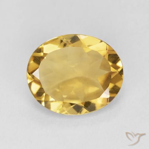 3.76ct Natural Dorado Citrino, Ovalada, VVS-VS