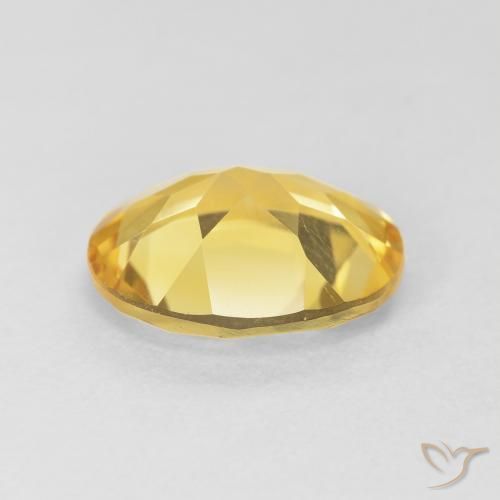 Citrino Naranja dorado natural de 3.71 ct, Ovalada, VVS-VS