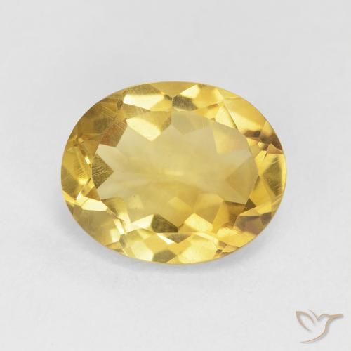 3.87ct Natural Naranja dorado Citrino, Ovalada, VVS-VS