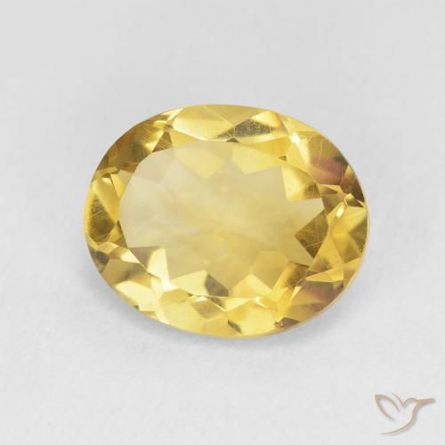 Citrino Naranja dorado natural de 3.87 ct, Ovalada, VVS-VS