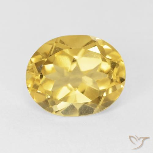 4.24ct Natural Naranja dorado Citrino, Ovalada, VVS-VS